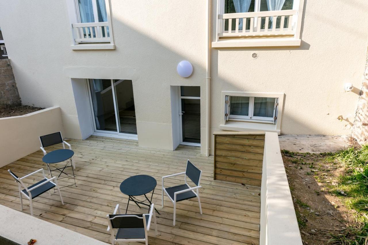 La Recouvrance : Chambre spacieuse avec sdb privative, cuisine et salon partagés, terrasse, proche facs et centre Brest Extérieur photo